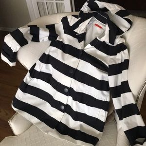 Alice & Olivia striped raincoat